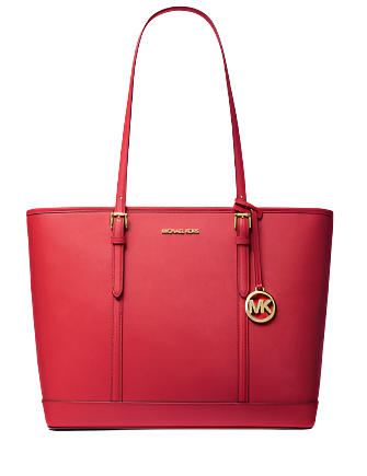 Michael Kors Jet Set Travel Large Logo Tote Bag Bright Red