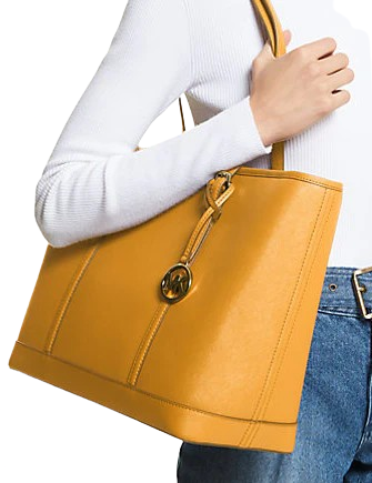 Michael Michael Kors Jet Set Travel Large Saffiano Leather Golden Rod
