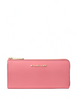 Michael Michael Kors Jet Set Travel Large Saffiano Leather Quarter Zip Wallet Light Berry Sorbet