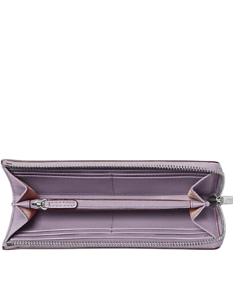 Michael Michael Kors Jet Set Travel Large Saffiano Leather Quarter Zip Wallet Light Quartz