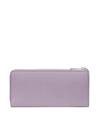 Michael Michael Kors Jet Set Travel Large Saffiano Leather Quarter Zip Wallet Light Quartz