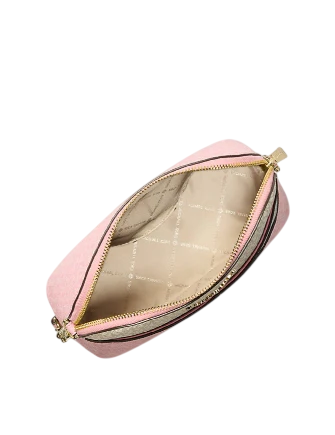 MICHAEL KORS ショルダーバック　ピンクベージュ Michael Michael Kors Jet Set Small Signature Logo Convertible