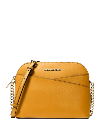 Michael Michael Kors Jet Set Travel Medium Dome Crossbody Bag Golden Rod