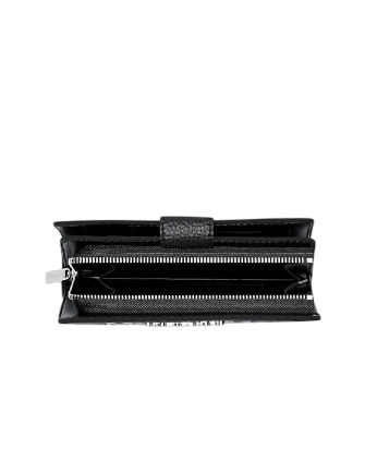 【mk】助手席フラット【ブラックレザー】 Michael Michael Kors Jet Set Travel Medium Logo Debossed Billfold