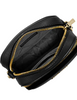 Michael Michael Kors Jet Set Travel Medium Pebbled Leather Crossbody Bag Black