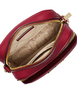 Michael Michael Kors Jet Set Travel Medium Pebbled Leather Crossbody Bag Cherry