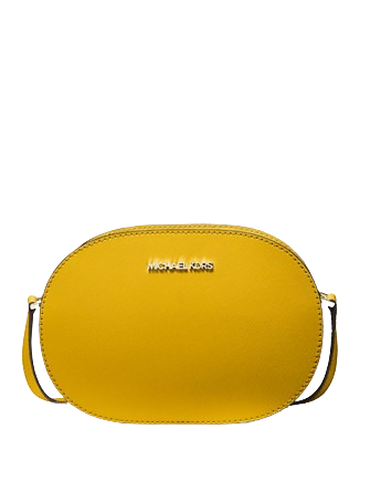 Michael Michael Kors Jet Set Travel Medium Saffiano Leather Crossbody Bag Golden Yellow