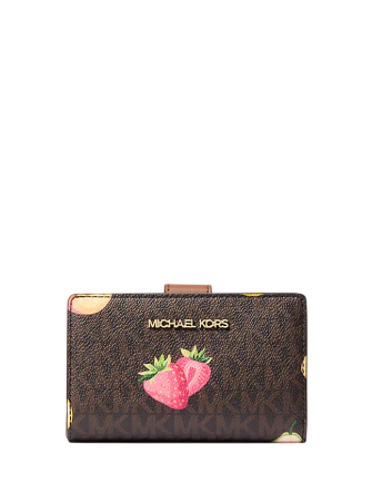 Michael Michael Kors Jet Set Travel Printed Signature Logo Wallet Michael Michael Kors Jet Set Travel Printed Signature Logo Wallet
