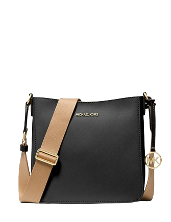 Michael Kors Jet Set Small Messenger Crossbody Bag Black