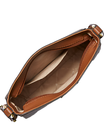 Michael Michael Kors Jet Set Travel Small Signature Logo Messenger Bag Brown