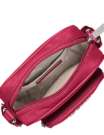 Michael Michael Kors Khai Nylon Crossbody Bag Dark Raspberry