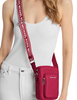 Michael Michael Kors Khai Nylon Crossbody Bag Dark Raspberry