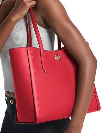 Michael Michael Kors Leida Large Tote Bag Bright Red