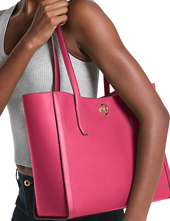 Michael Michael Kors Leida Large Tote Bag Electric Pink