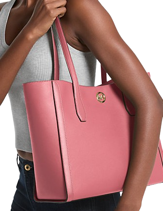 Michael Michael Kors Leida Large Tote Bag Light Berry Sorbet