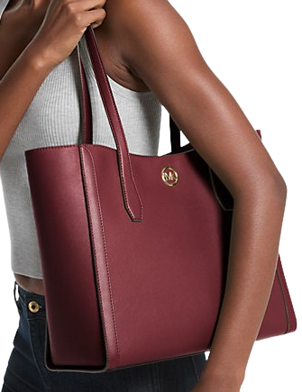 Michael Michael Kors Leida Large Tote Bag Oxblood