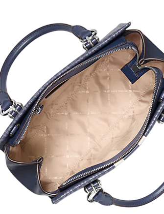Michael Michael Kors Marilyn Medium Signature Logo Stripe Satchel Michael Michael Kors Marilyn Medium Signature Logo Stripe Satchel