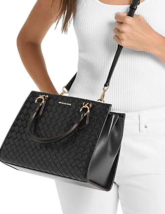 Michael Michael Kors Marilyn Medium Woven Satchel | Brixton Baker Michael Michael Kors Marilyn Medium Woven Satchel | Brixton Baker