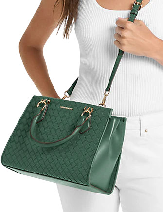 Michael Michael Kors Marilyn Medium Woven Satchel | Brixton Baker Michael Michael Kors Marilyn Medium Woven Satchel | Brixton Baker