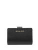 Michael Michael Kors Medium Crossgrain Leather Wallet Black