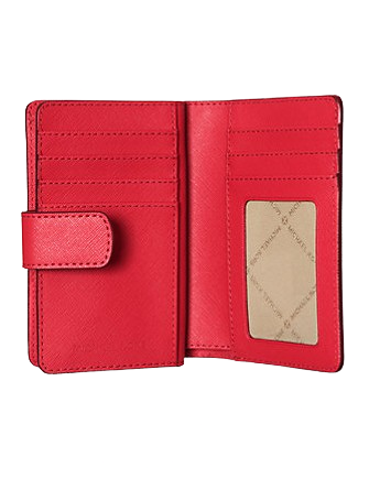 Michael Michael Kors Medium Crossgrain Leather Wallet Bright Red