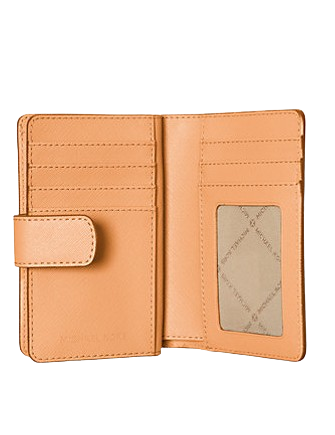 Michael Michael Kors Medium Crossgrain Leather Wallet Cider