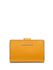 Michael Michael Kors Medium Crossgrain Leather Wallet Golden Rod
