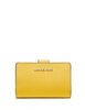 Michael Michael Kors Medium Crossgrain Leather Wallet Golden Yellow