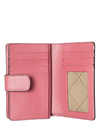 Michael Michael Kors Medium Crossgrain Leather Wallet Light Berry Sorbet