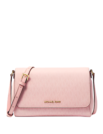 Michael Michael Kors Medium Logo Convertible Crossbody Bag Light Powder Blush