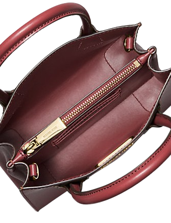 Michael Michael Kors Mercer Medium Pebbled Leather Crossbody Bag Dark Cherry