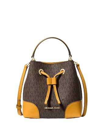 Michael Michael Kors Mercer Small Logo Bucket Bag Golden Rod