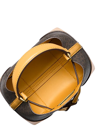 Michael Michael Kors Mercer Small Logo Bucket Bag Golden Rod