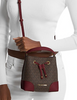 Michael Michael Kors Mercer Small Logo Bucket Bag Oxblood