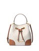 Michael Michael Kors Mercer Small Logo Bucket Bag Vanilla