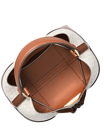 Michael Michael Kors Mercer Small Logo Bucket Bag Vanilla