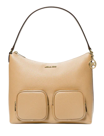 Michael Michael Kors Merritt Large Pebbled Leather Cargo Shoulder Michael Michael Kors Merritt Large Pebbled Leather Cargo Shoulder