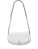 Michael Michael Kors Mila Medium Leather Messenger Bag Optic White