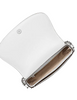 Michael Michael Kors Mila Medium Leather Messenger Bag Optic White