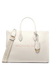 Michael Michael Kors Mirella Medium Pebbled Leather Tote Bag Light Cream