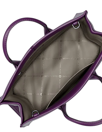 Michael Michael Kors Mirella Medium Pebbled Leather Tote Bag Purple
