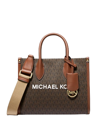 Michael Michael Kors Mirella Small Signature Logo Crossbody Bag Brown
