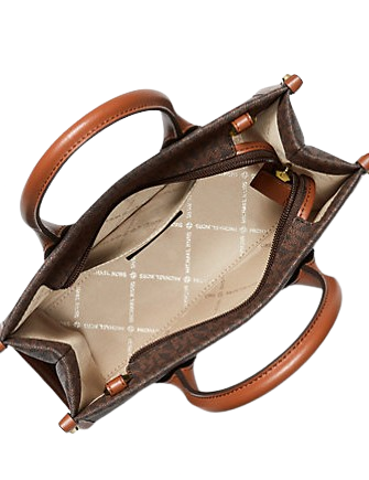 Michael Michael Kors Mirella Small Signature Logo Crossbody Bag Brown