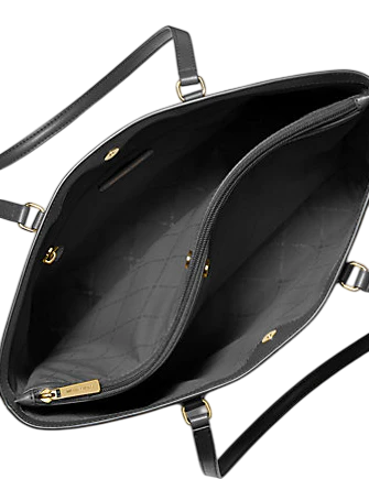 Michael Michael Kors Sheila Large Two-Tone Signature Logo Tote Bag Black