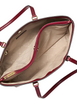 Michael Michael Kors Sheila Large Two-Tone Signature Logo Tote Bag Cherry
