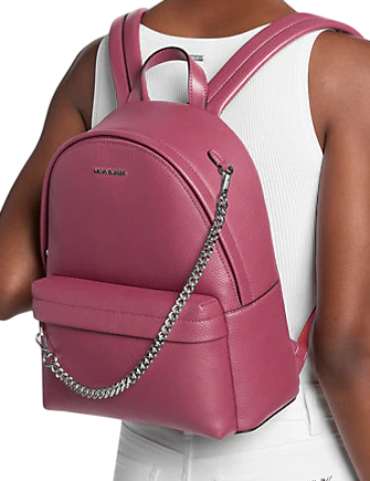 Michael Michael Kors Slater Medium Backpack Dark Raspberry