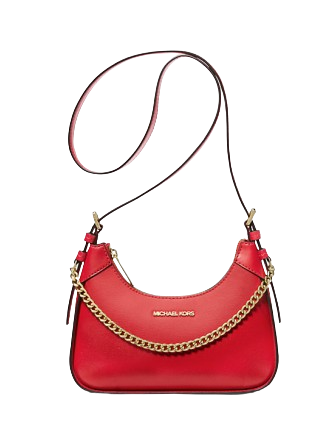 Michael Michael Kors Wilma Small Leather Crossbody Bag Bright Red