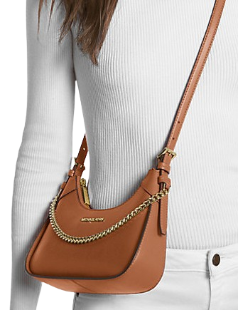 Michael Michael Kors Wilma Small Leather Crossbody Bag Luggage