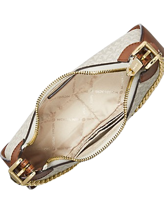 Michael Michael Kors Wilma Small Signature Logo Crossbody Bag Vanilla