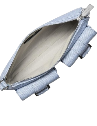 Michael Michael Kors Zoe Small Denim Pochette Blue Haze